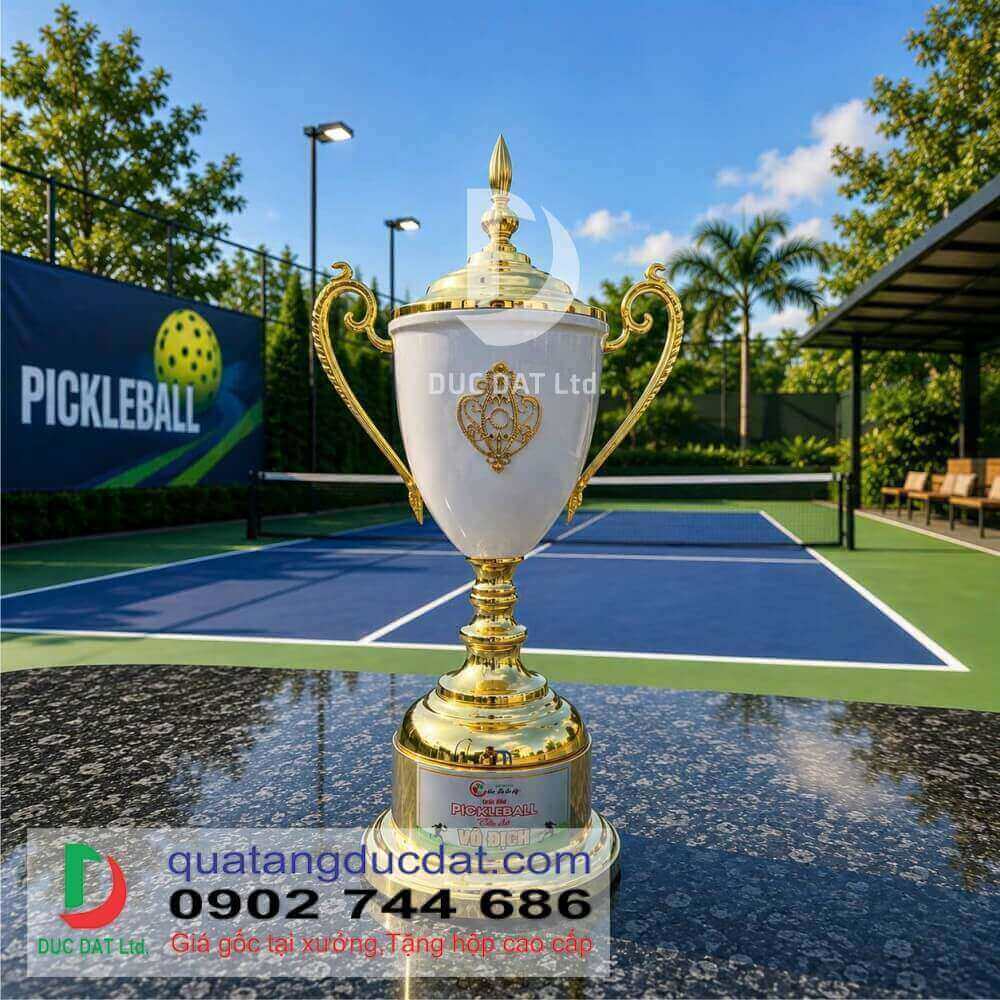 Cúp Pickleball 50 – Chất liệu kim loại cao cấp