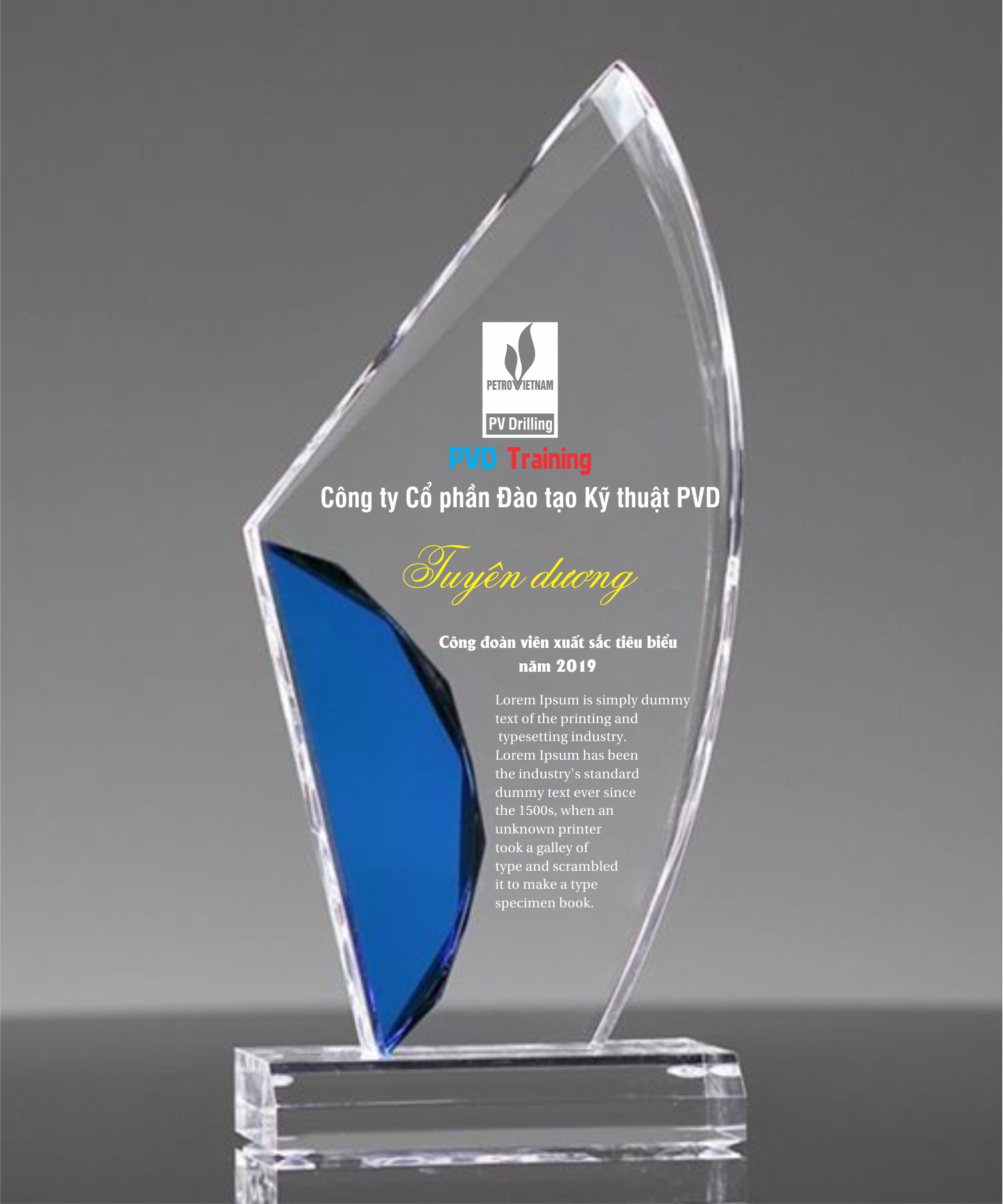 kỷ niệm chương pha lê pl159